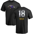 Men's ＃18 Dayton Wade Baltimore Ravens Black Midnight Mascot T-Shirt