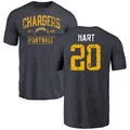 Men's ＃20 Cam Hart Los Angeles Chargers Navy Distressed Name & Number T-Shirt