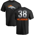 Men's ＃38 Jaleel McLaughlin Denver Broncos Black Midnight Mascot T-Shirt