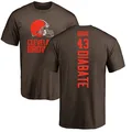 Men's ＃43 Mohamoud Diabate Cleveland Browns Brown Backer T-Shirt