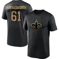 Men's ＃61 Sincere Haynesworth New Orleans Saints Black 2020 Salute To Service Performance T-Shirt