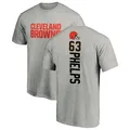 Men's ＃63 Lonnie Phelps Cleveland Browns Backer T-Shirt Ash
