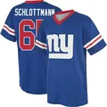 Men's ＃65 Austin Schlottmann New York Giants Royal Game Name & Number Day V-Neck T-Shirt