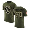 Men's ＃70 Roger Rosengarten Baltimore Ravens Olive Legend Salute to Service T-Shirt
