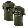 Men's ＃83 Jalen Reagor New England Patriots Olive Legend Salute to Service T-Shirt