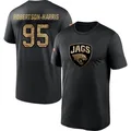 Men's ＃95 Roy Robertson-Harris Jacksonville Jaguars Black 2020 Salute To Service Performance T-Shirt