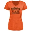 Women's ＃15 Charlie Whitehurst Cleveland Browns Orange Flanker T-Shirt