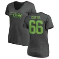 Women's ＃66 McClendon Curtis Seattle Seahawks One Color T-Shirt Ash