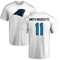 Youth ＃11 Ihmir Smith-Marsette Carolina Panthers White Name & Number Logo T-Shirt