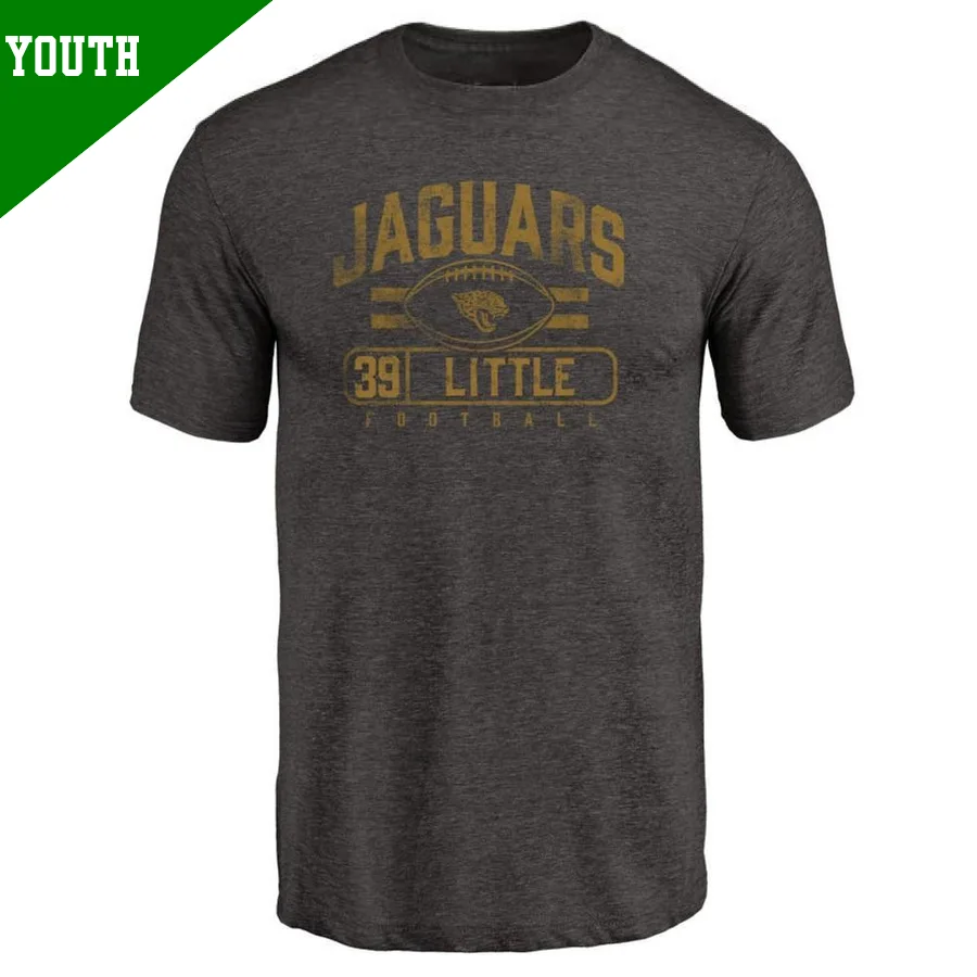 Youth ＃39 Cam Little Jacksonville Jaguars Black Flanker T-Shirt
