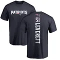 Youth ＃51 Nick Leverett New England Patriots Navy Backer T-Shirt