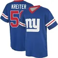 Youth ＃59 Casey Kreiter New York Giants Royal Game Name & Number Day V-Neck T-Shirt