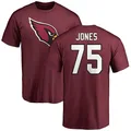 Youth ＃75 Christian Jones Arizona Cardinals Name & Number Logo T-Shirt Maroon