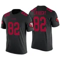 Youth ＃82 Eric Saubert San Francisco 49ers Black Legend Color Rush T-Shirt