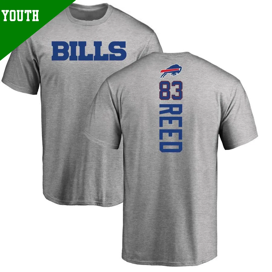 Youth ＃83 Andre Reed Buffalo Bills Backer T-Shirt Ash