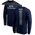 Youth ＃92 Quinton Bohanna Seattle Seahawks Navy Backer Long Sleeve T-Shirt