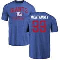 Youth ＃99 Jude McAtamney New York Giants Royal Distressed Name & Number T-Shirt
