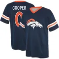Youth Jonathon Cooper Denver Broncos Navy Game ＃0 Name & Number Day V-Neck T-Shirt
